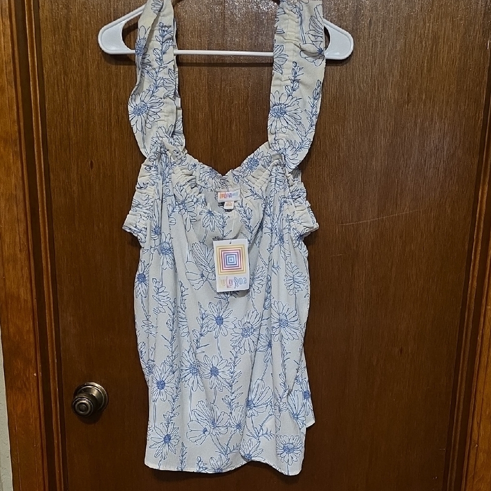 NWT Lularoe 3X Daisy Ruffle Strap Top